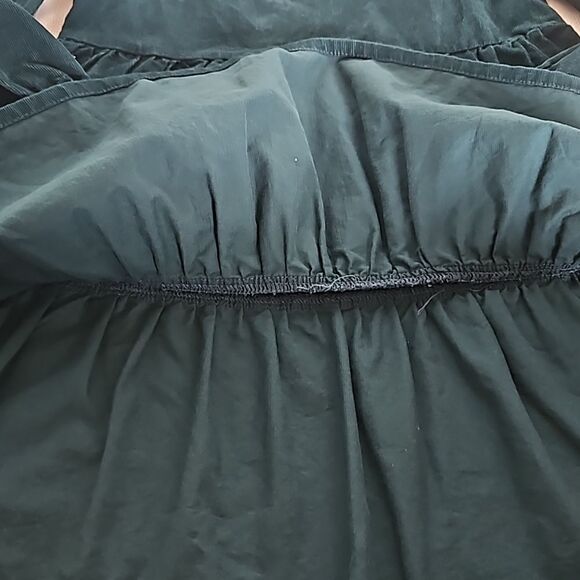 H&M Girl's Corduroy Long Sleeves Mini Dress Dark Green Size 6-7 Year Old - Picture 14 of 16